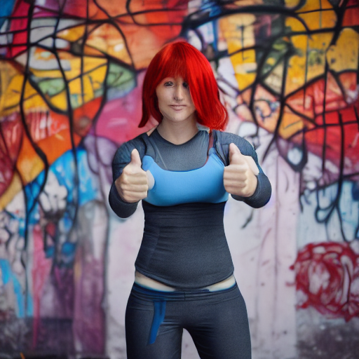 Have the body doing double thumbs up