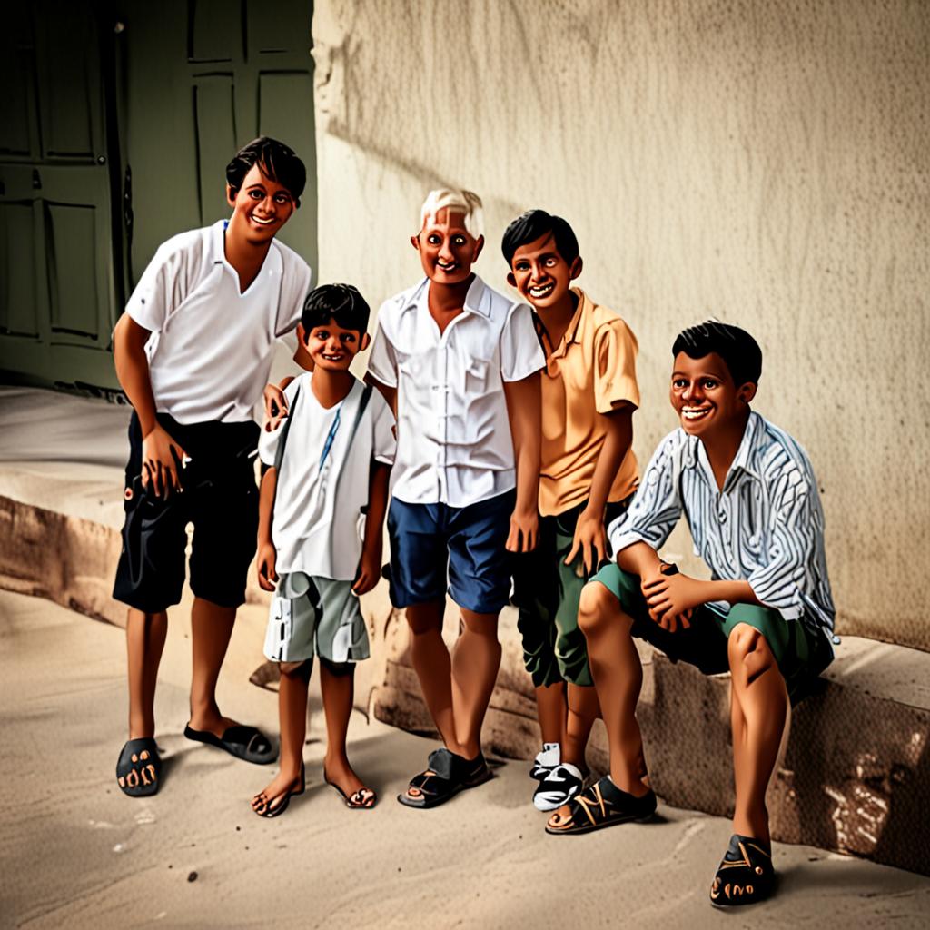 Photo of two white adopting an Indian boy